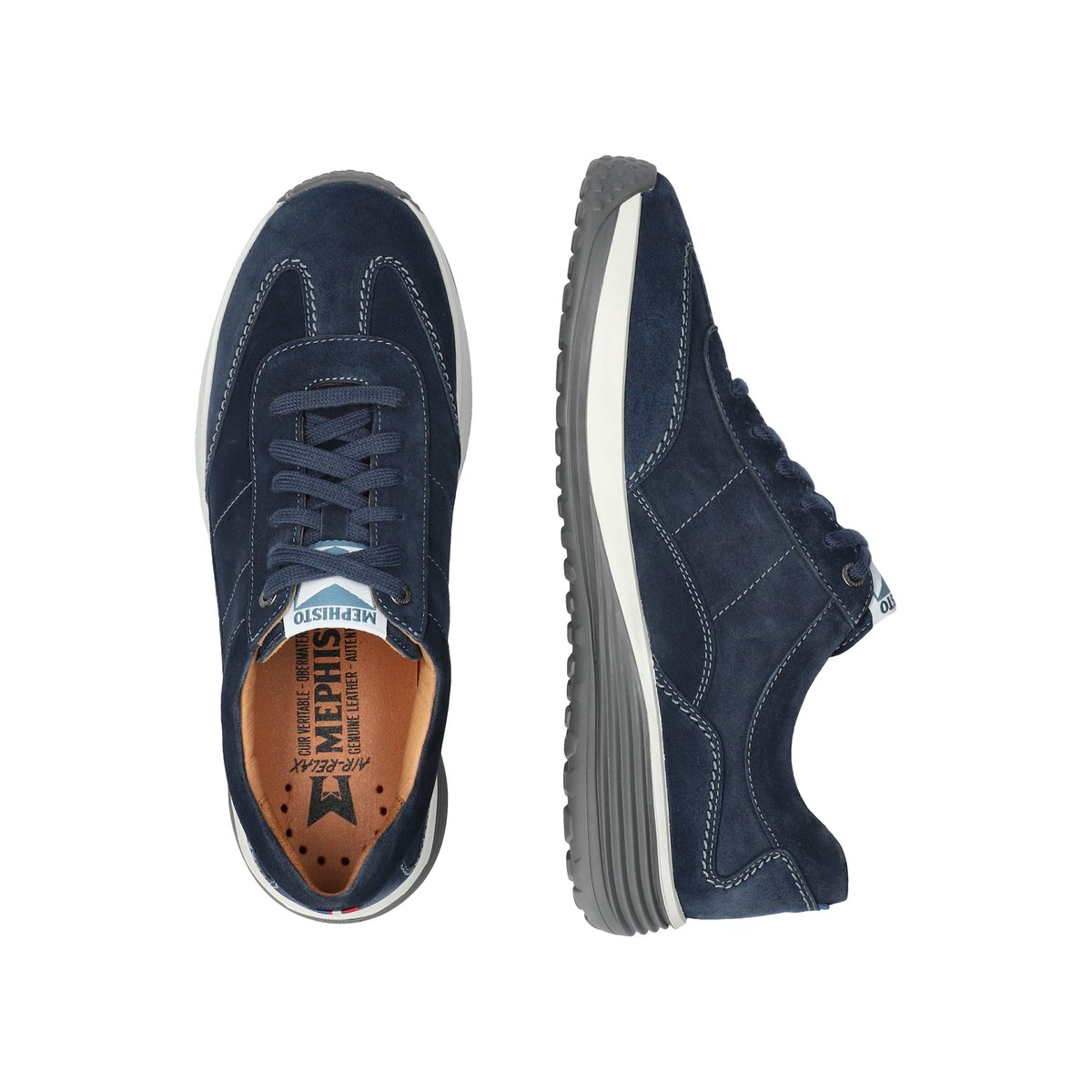 Baskets en cuir STEVE violet mulberry 5142, MEPHISTO