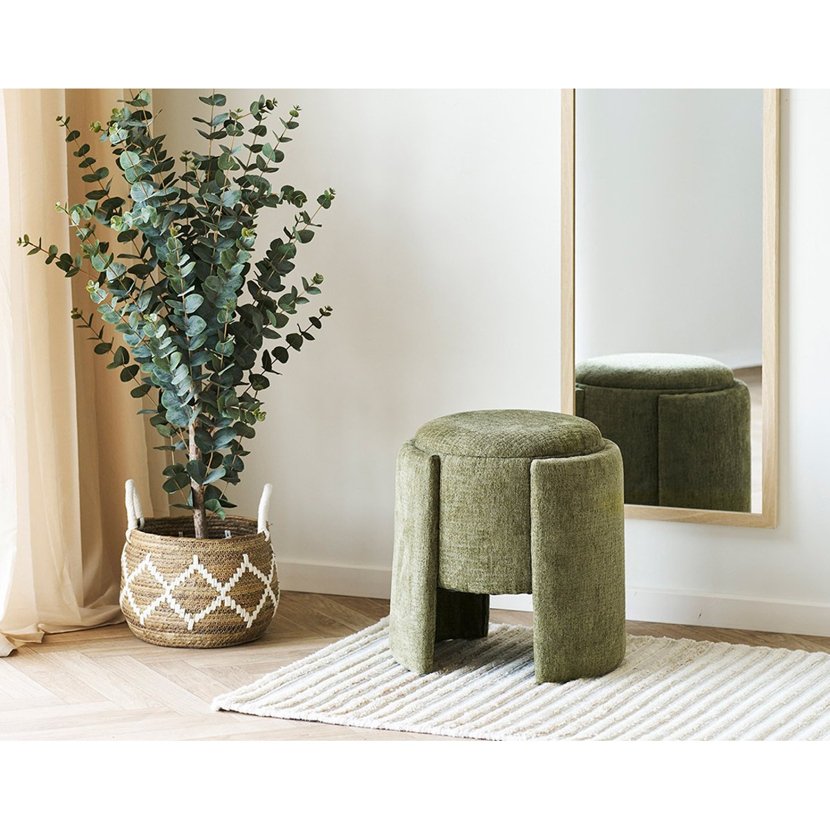 Pouf - JOE vert, BEST MOBILIER