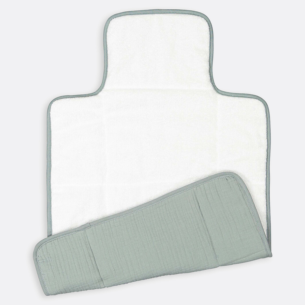 Kumla Cotton Muslin Travel Changing Mat grey-green, LA REDOUTE INTERIEURS