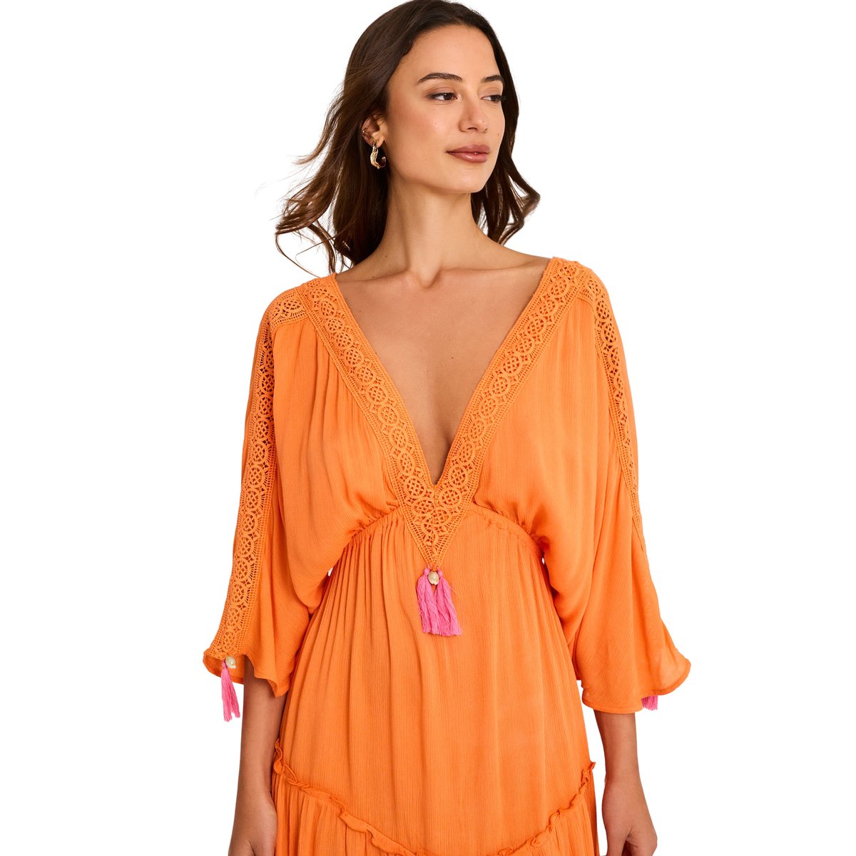 Robe mi-longue de plage BIKINI BAY orange, SELMARK MARE