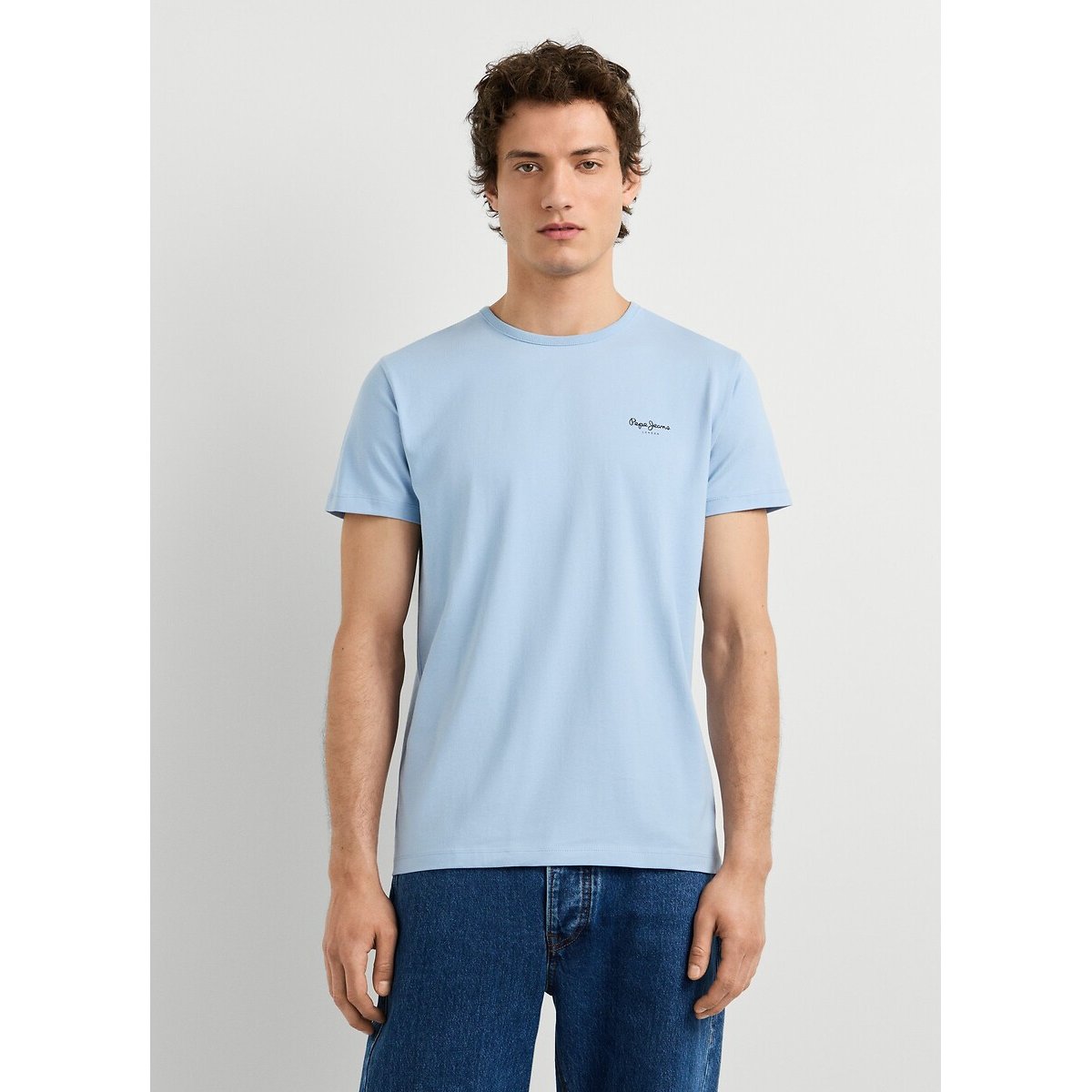 Camiseta de manga corta ORIGINAL BASIC azul grisáceo, PEPE JEANS
