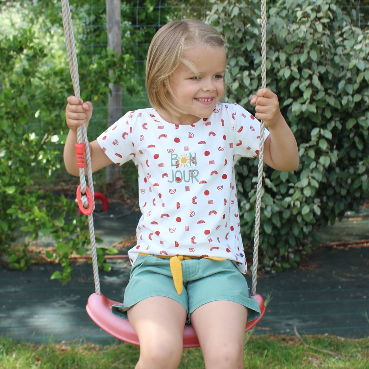 Tee shirt lilette manches courtes enfant blanc, SUCRE D'ORGE