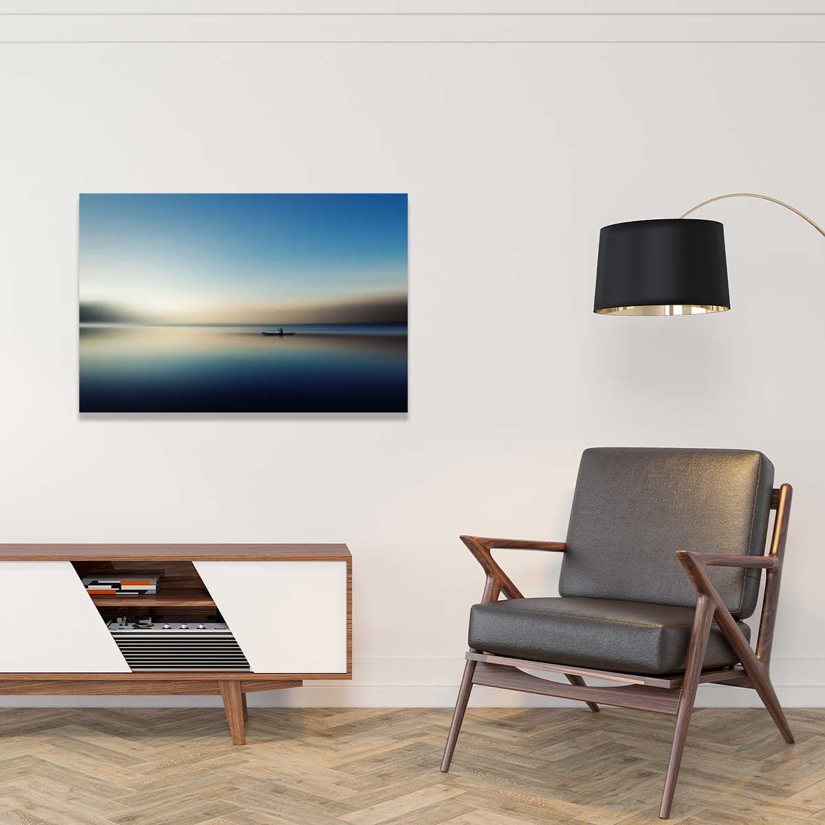 Tableau glacis boat tableau alu dibond, HEXOA