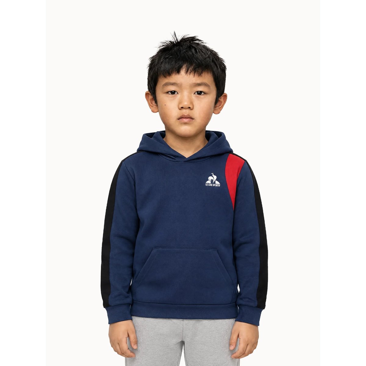 Sweat à capuche Tricolore bleu, LE COQ SPORTIF