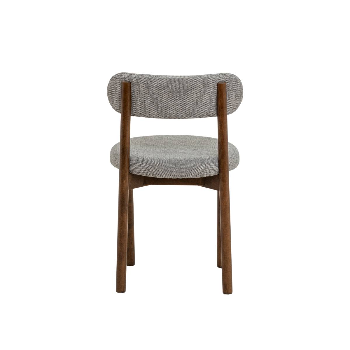 Lot de 2 chaises en bois de hêtre LÉRIDA bois foncé, MADE IN MEUBLES