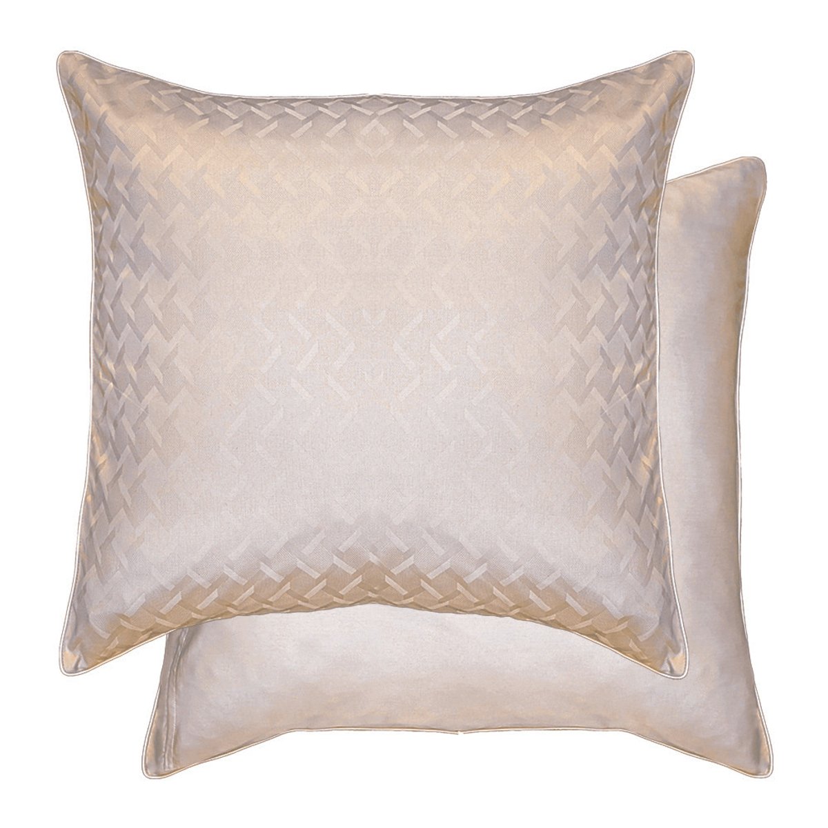 Lot de 2 taies satin de coton ADAGIO lin, GARNIER THIEBAUT
