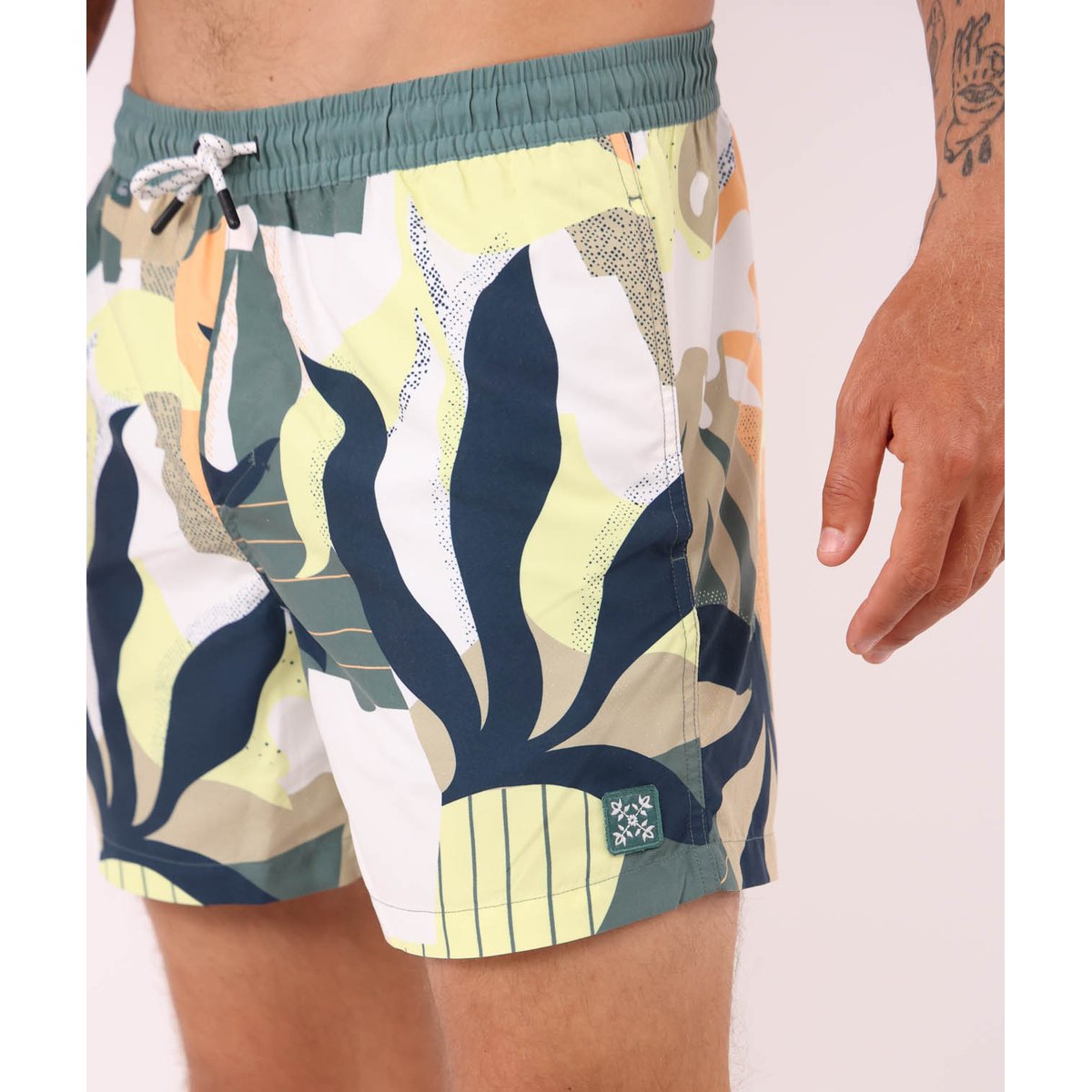 Beach short rayure verticale WIPEOUT jungle, OXBOW