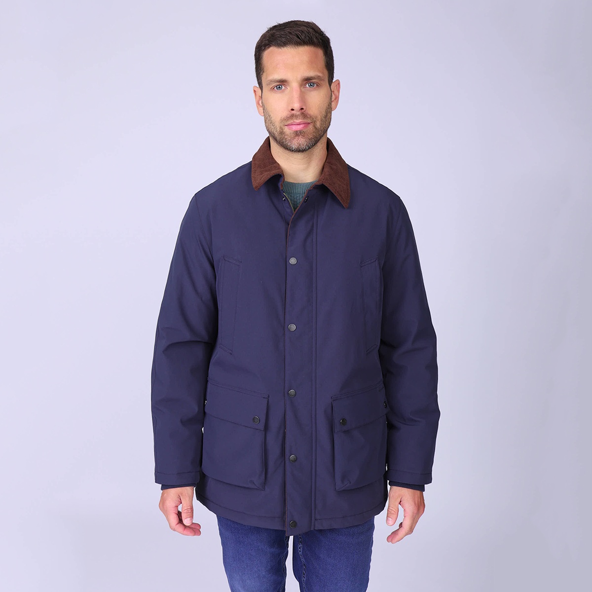 Parka Hector ripstop bleu marine, MISE AU GREEN