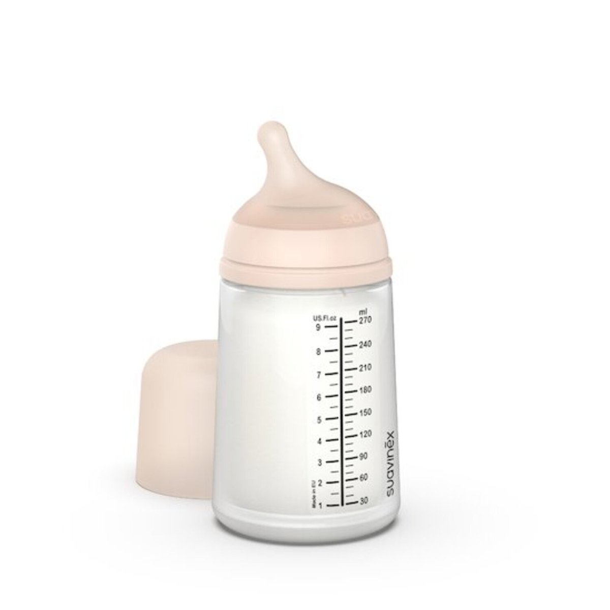 Poche de rechange biberon anti-colique 270 ml ZERO.ZERO blanc, SUAVINEX