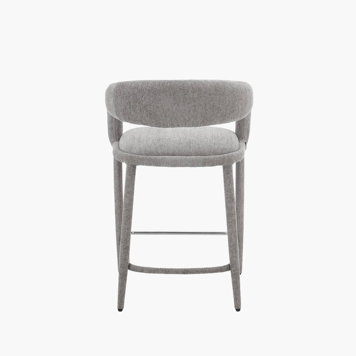 Tabouret de bar contemporain tissu (lot de 2) ALESSIA bordeaux, SWEEEK