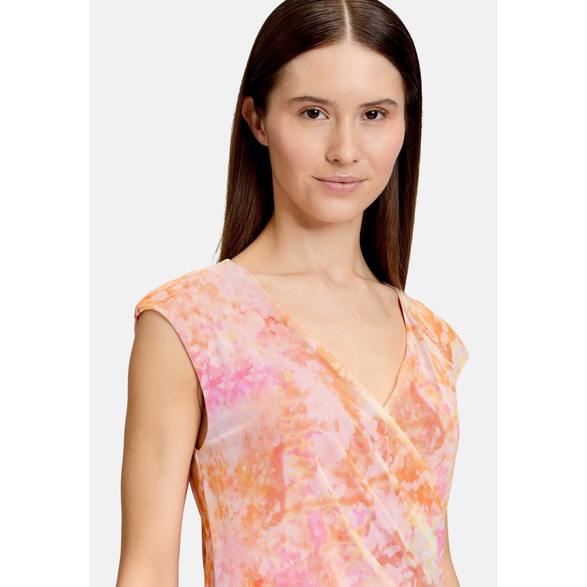 Robe casual sans manches orange/pink, CARTOON