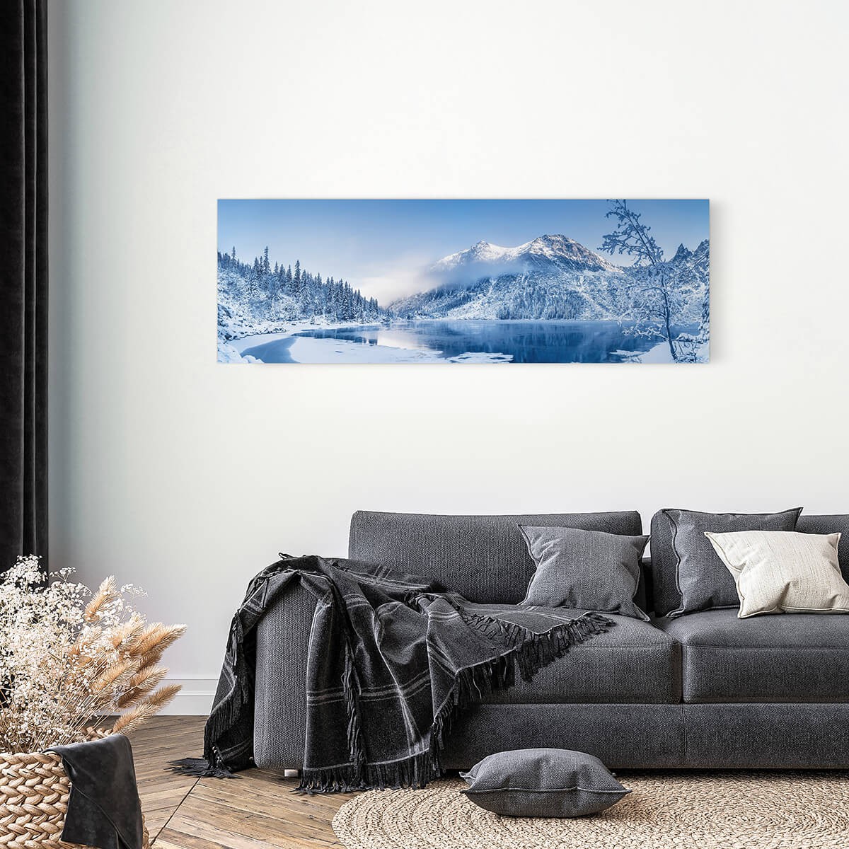 Tableau Mural Montagne Blanche MONTAGNE tableaux sur toile-bleu, CEANOTHE