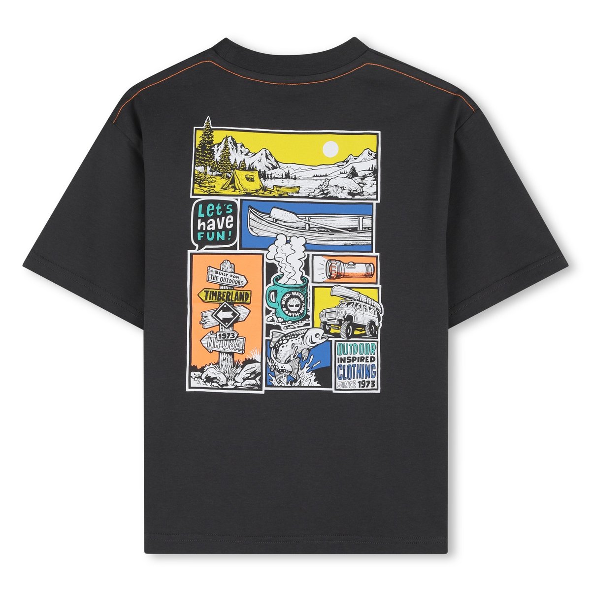 Tee-shirt manches courtes fusain, TIMBERLAND