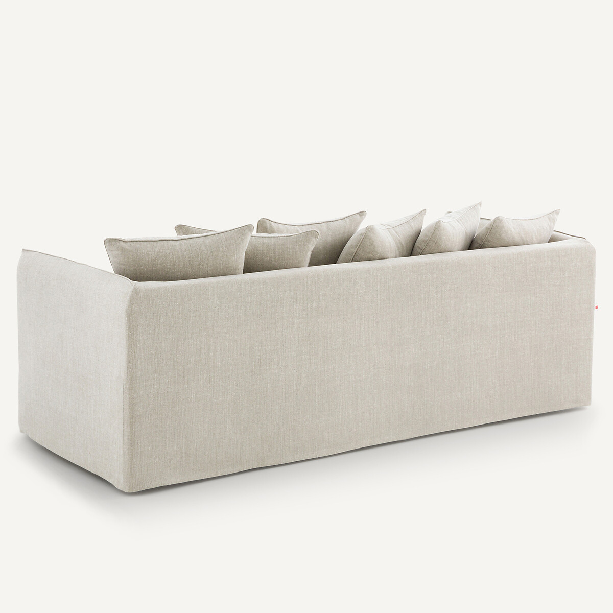 Sofá de 3, 4 o 5 plazas, de algodón y lino, Néo Chiquito beige              , AM.PM