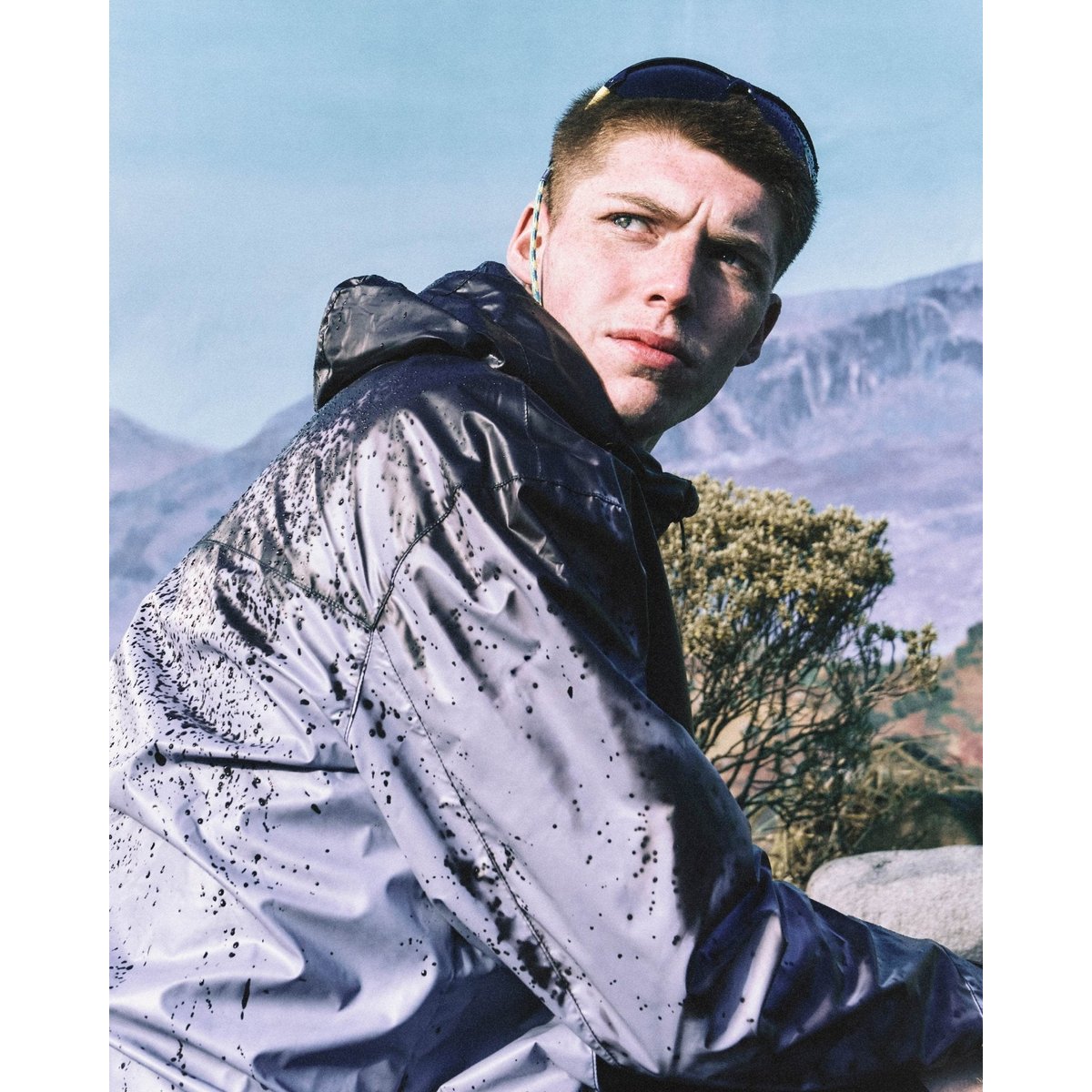 Veste shell thermoréactif foncé marine/ bubble bleu, LYLE & SCOTT
