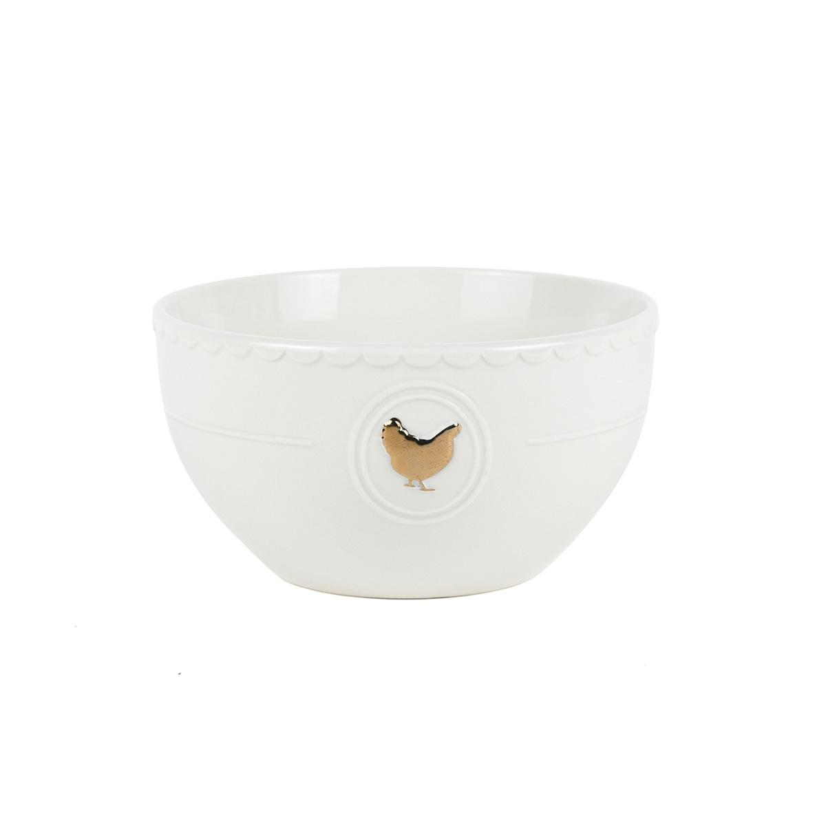 Service 18 pièces - "Gallus" blanc et or, LAGUIOLE CUISSON