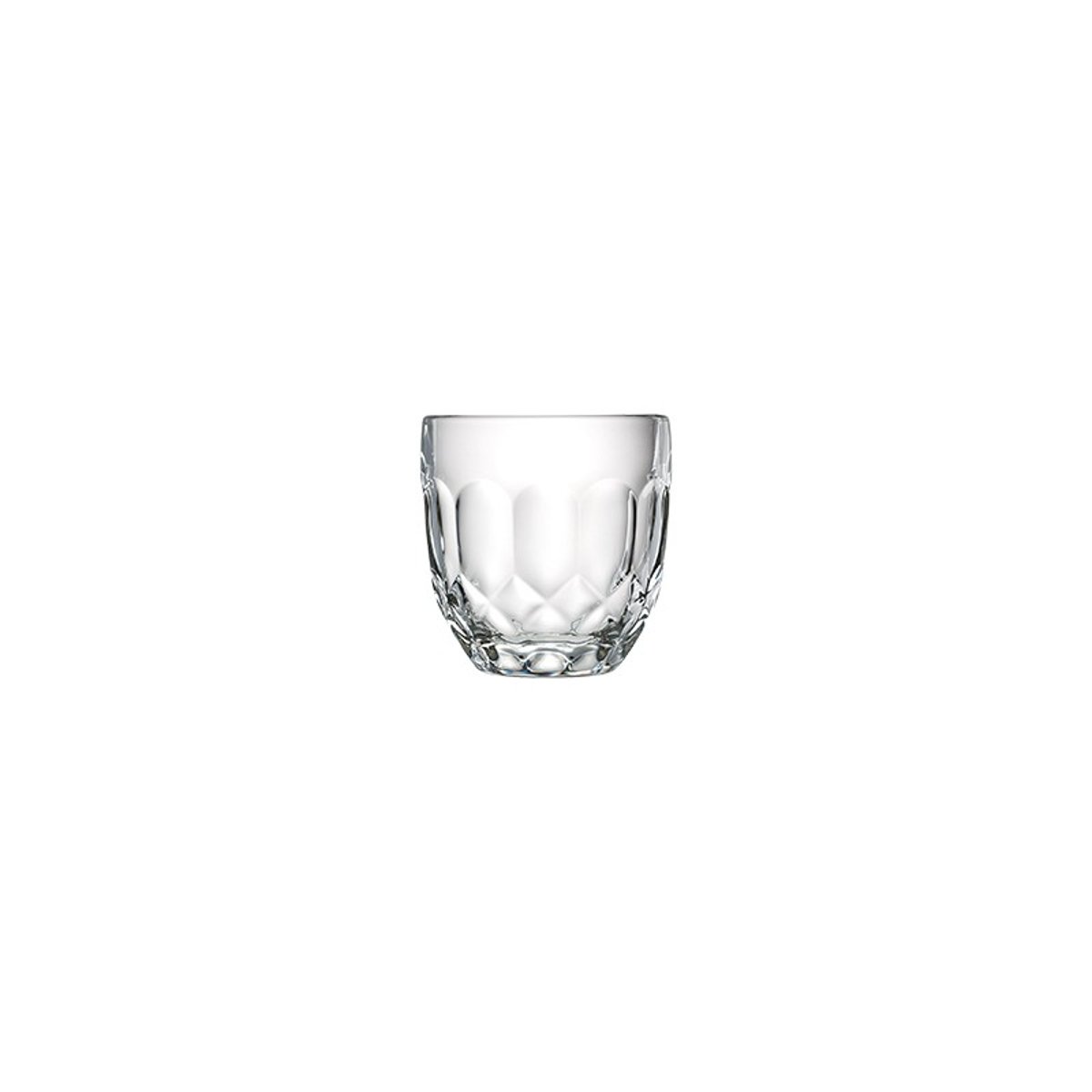 Lot de 6 verres à eau facettes, TROQUET transparent, LA ROCHERE