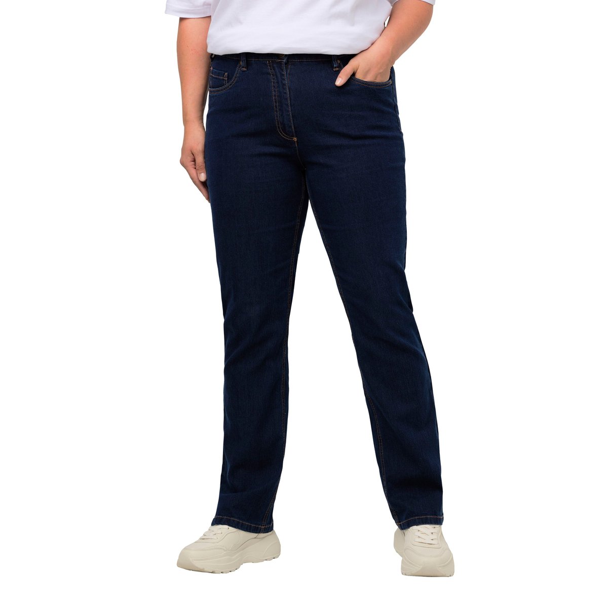 Jean Mandy 5 poches, jambe droite bleu jean, ULLA POPKEN