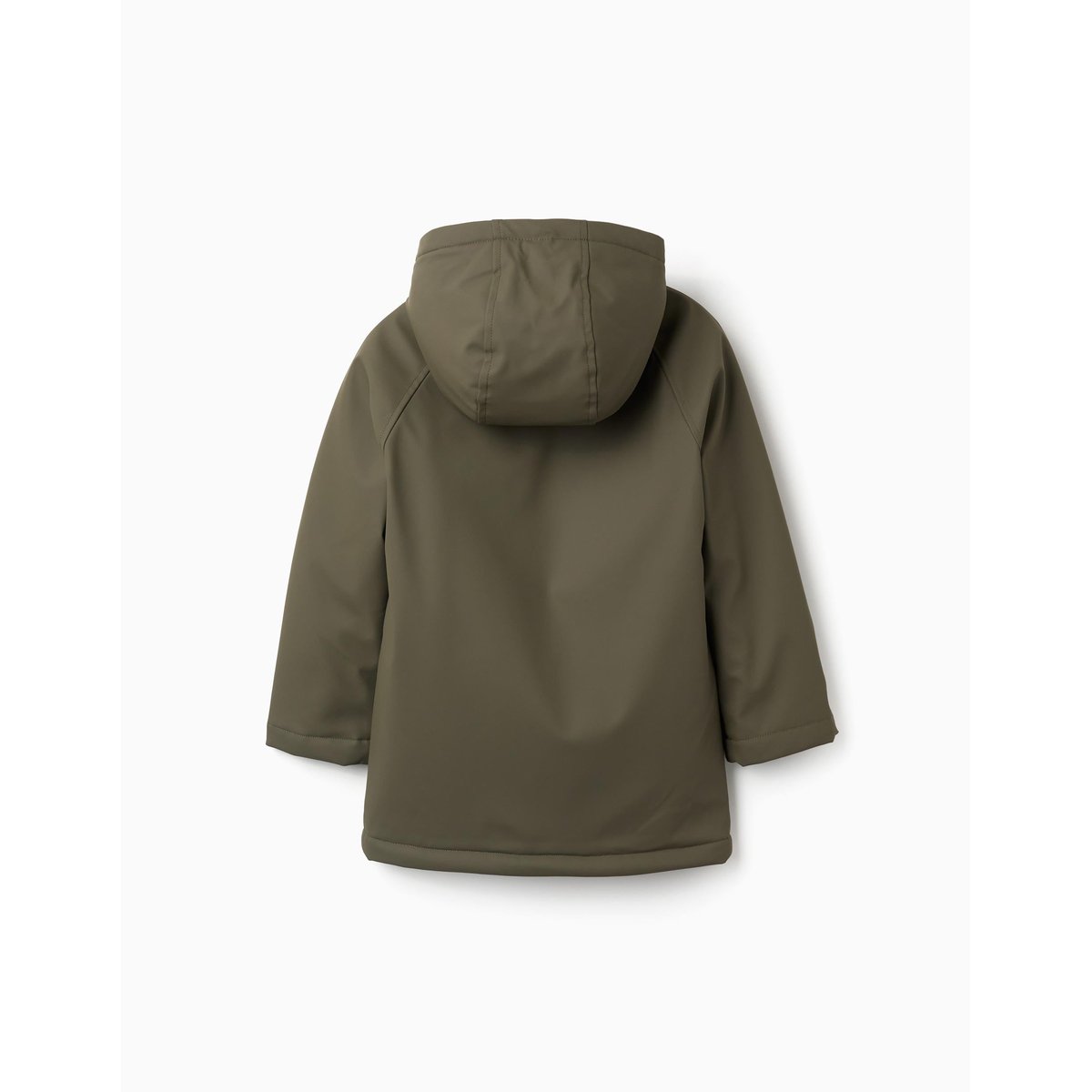 Parka avec capuche et doublure en sherpa vert foncé, ZIPPY