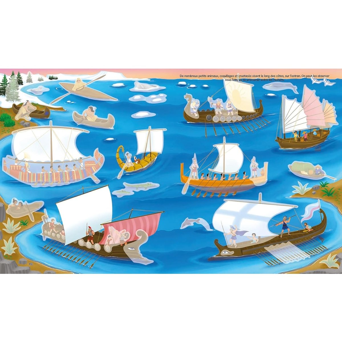 400 autocollants Les bateaux bleu, PICCOLIA EDITIONS