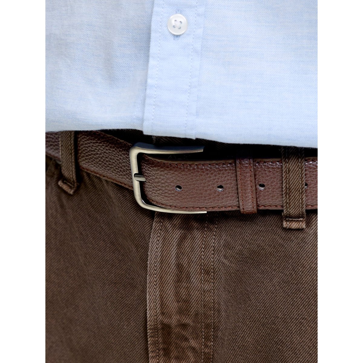 Ceinture En Cuir brown stone, JACK & JONES