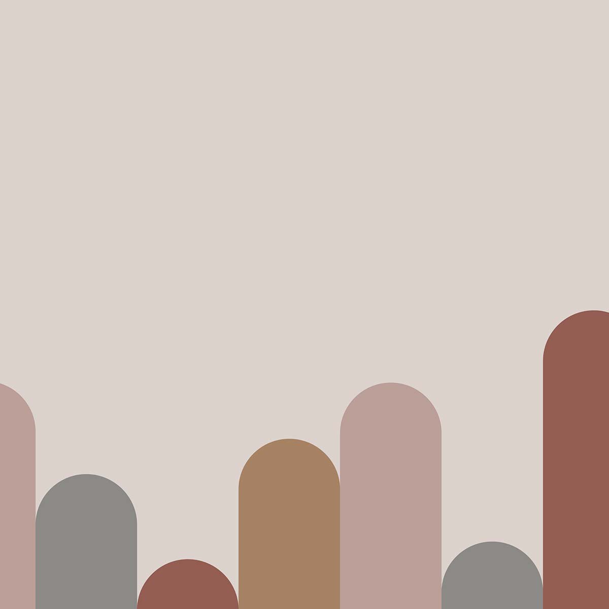 Papier peint papier ocre et brun intissé, HEXOA