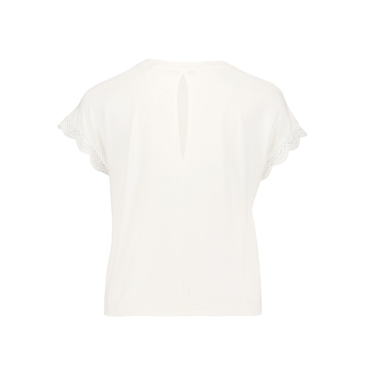 T-shirt en coton en dentelle eggnog, ZERO