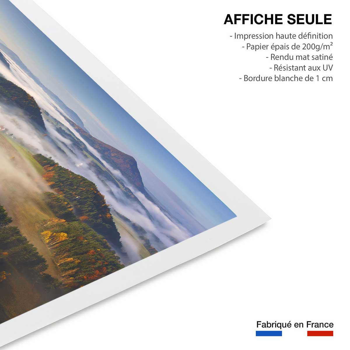 Affiche Colline et féerie d' Automne affiche seule, HEXOA