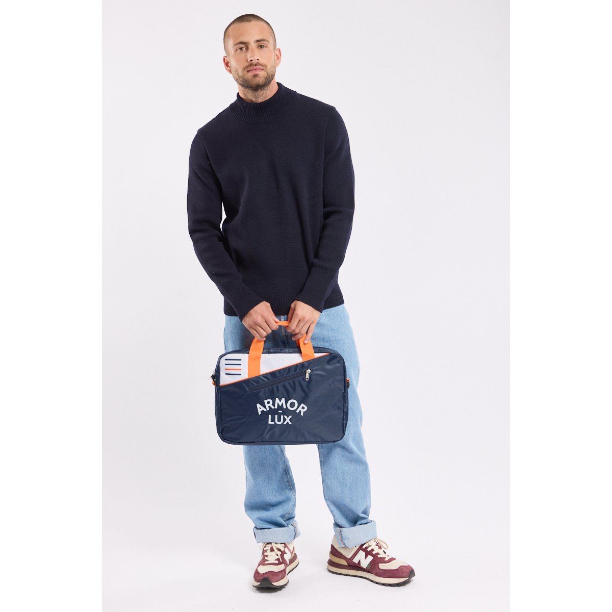 Sac ordinateur milk/marine deep/tomate, ARMOR-LUX