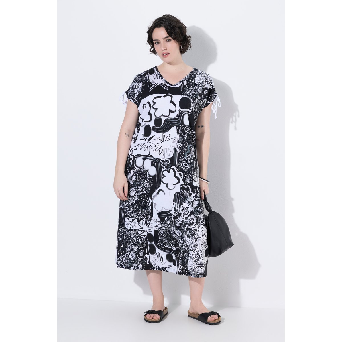 Robe en jersey sans manches noir, ULLA POPKEN