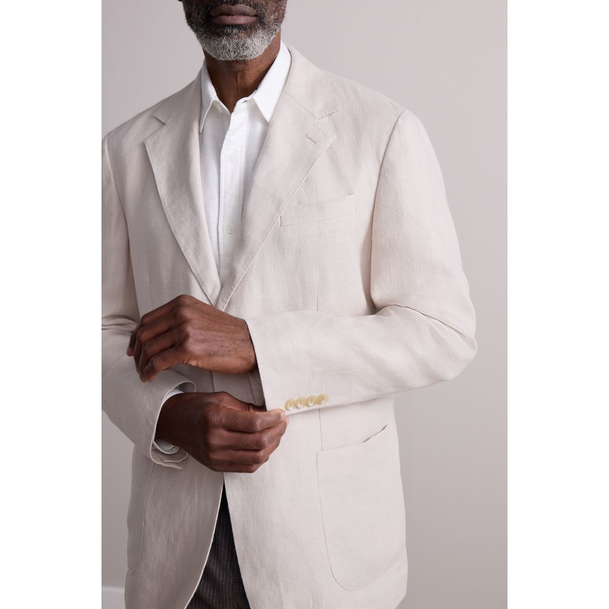 Blazer regular texturé naturel, NEXT