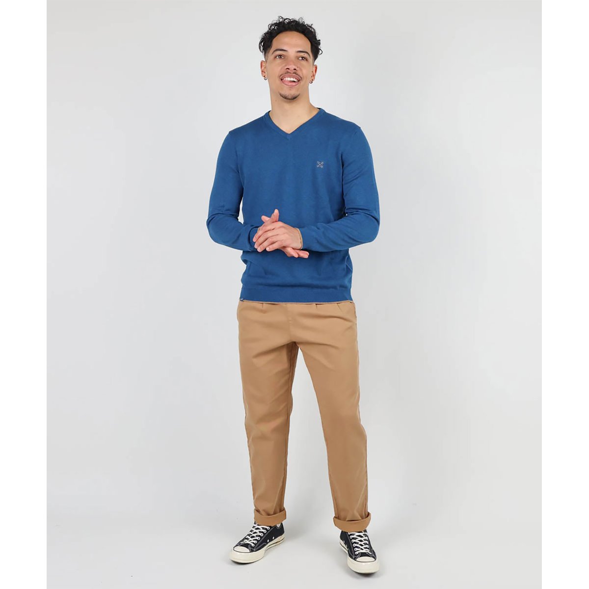 Pull essentiel col V PIVEGA oceano chine, OXBOW