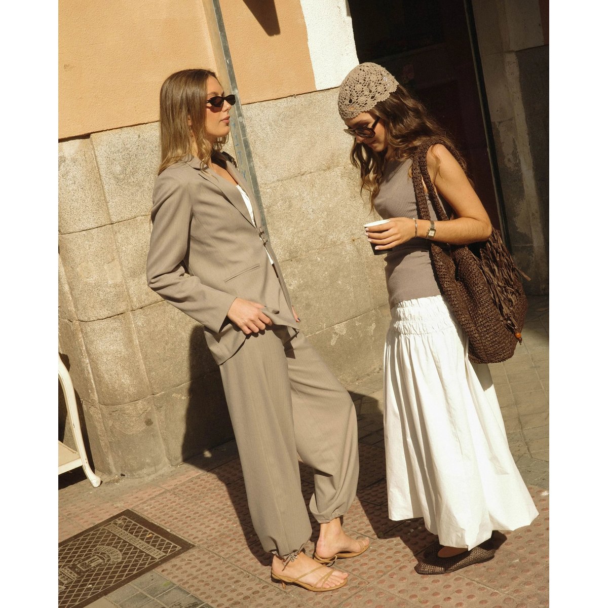 Blazer à fermeture par boucles de femme gris, THE-ARE