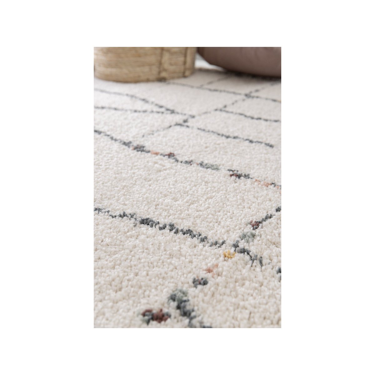 Tapis poils longs style , SKYLA couleur unique, BOBOCHIC