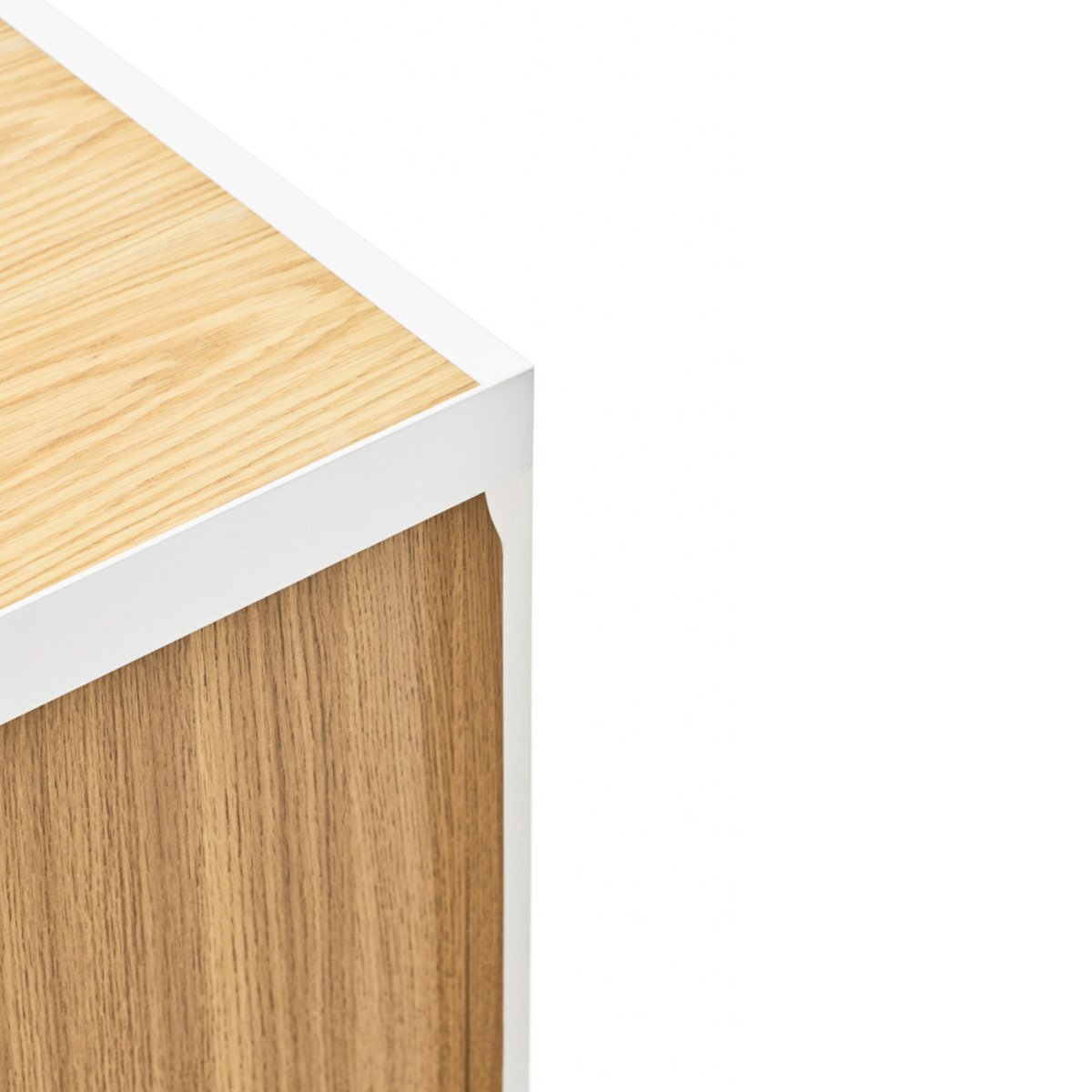 Meuble TV en bois 1 porte 2 tiroirs L180cm- ARISTA blanc, TEULAT