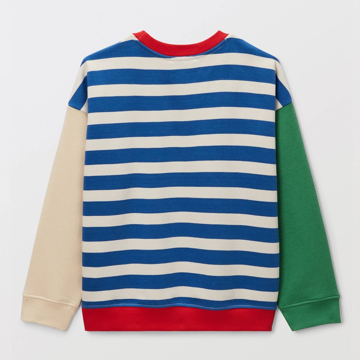 Sweat imprimé en coton BIO GOTS porcelaine, MONOPRIX