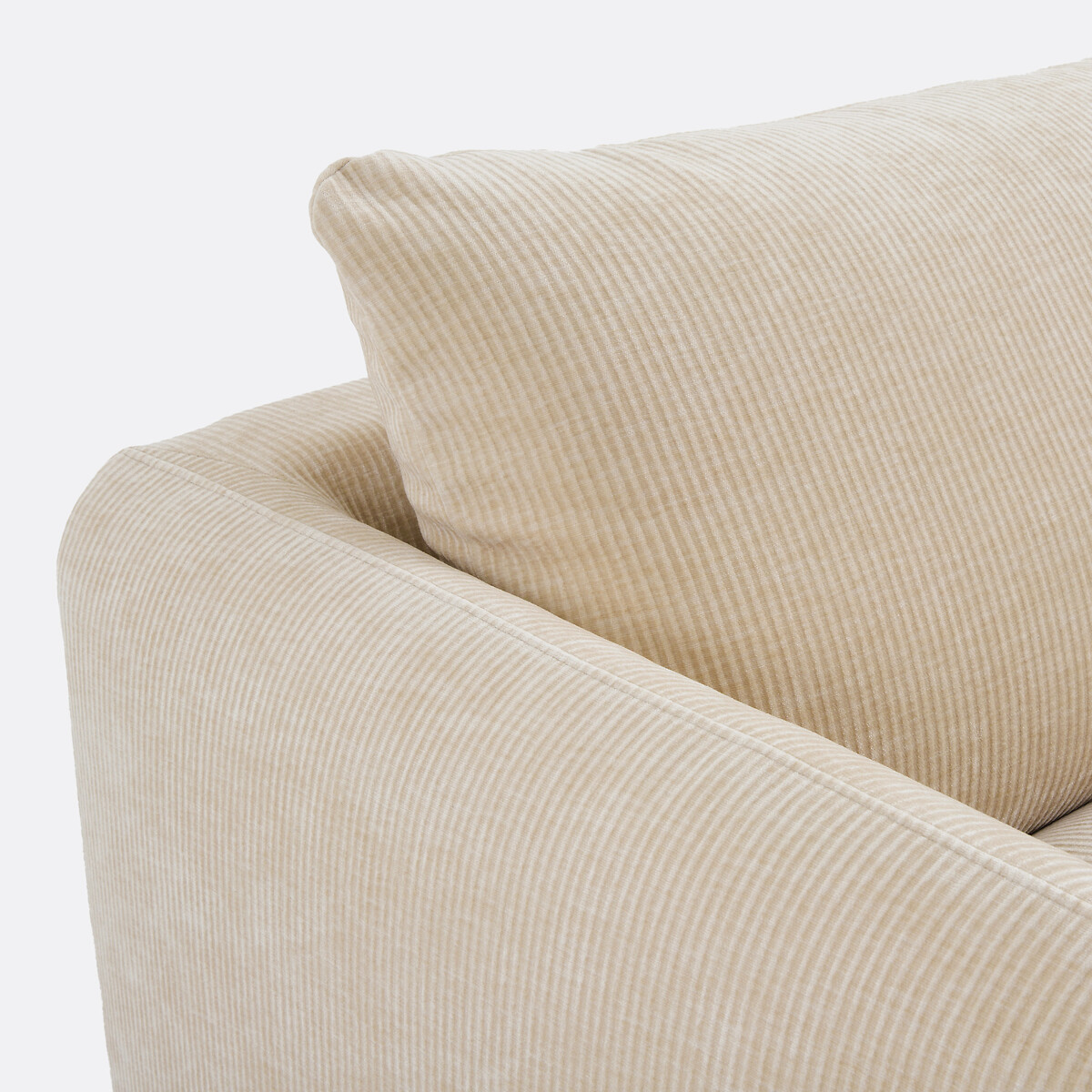Canapé 2, 3, 4 places, velours côtelé gaufré Yde beige, LA REDOUTE INTERIEURS