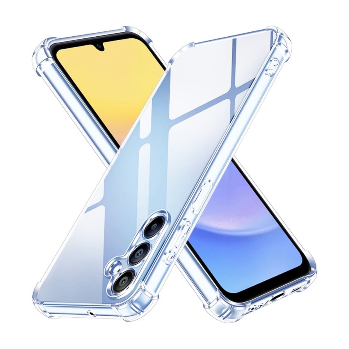 Coque Galaxy A15 antichoc + 2 vitres transparent, EVETANE