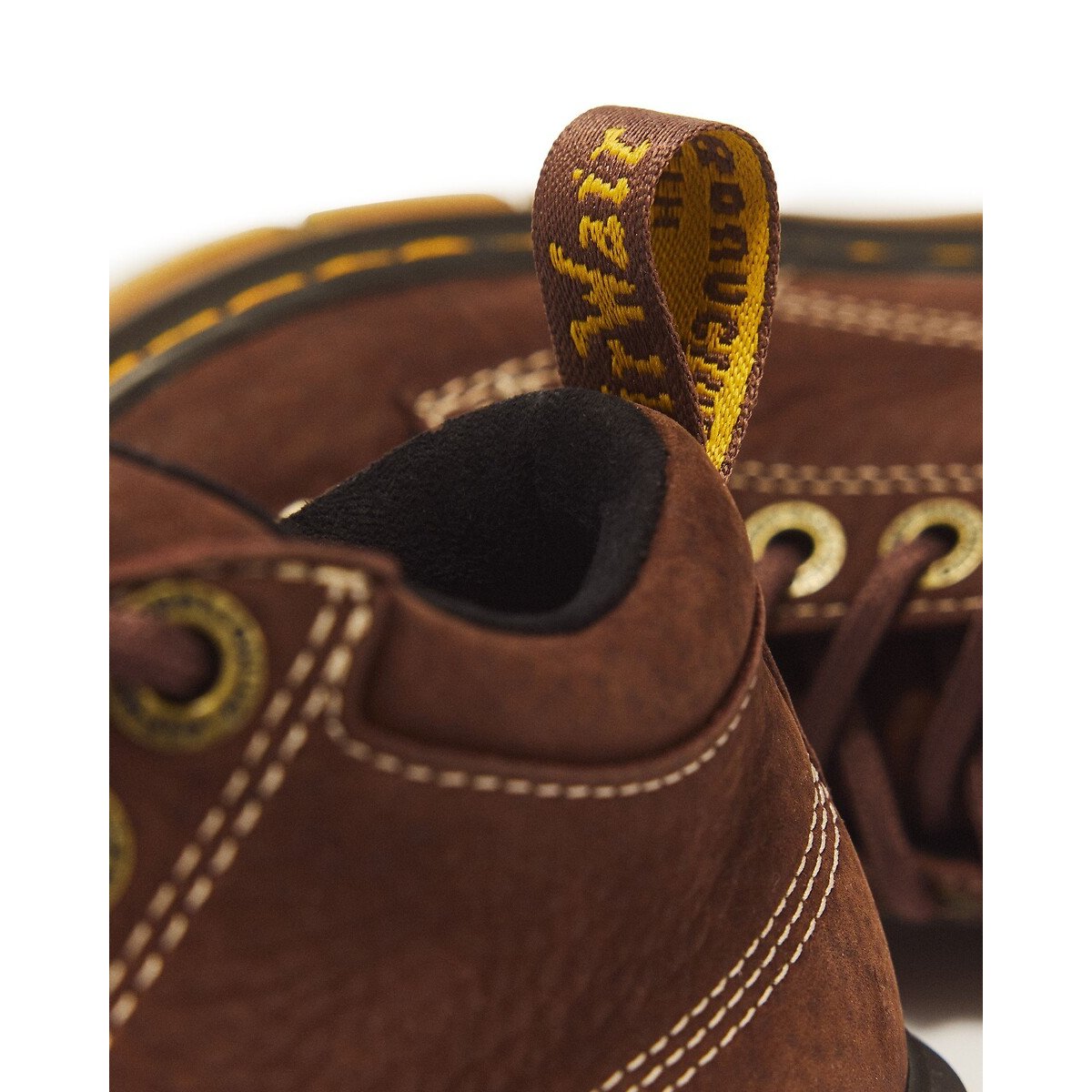 Low boots en cuir, Raffe Tumbled Nubuck marron, DR. MARTENS