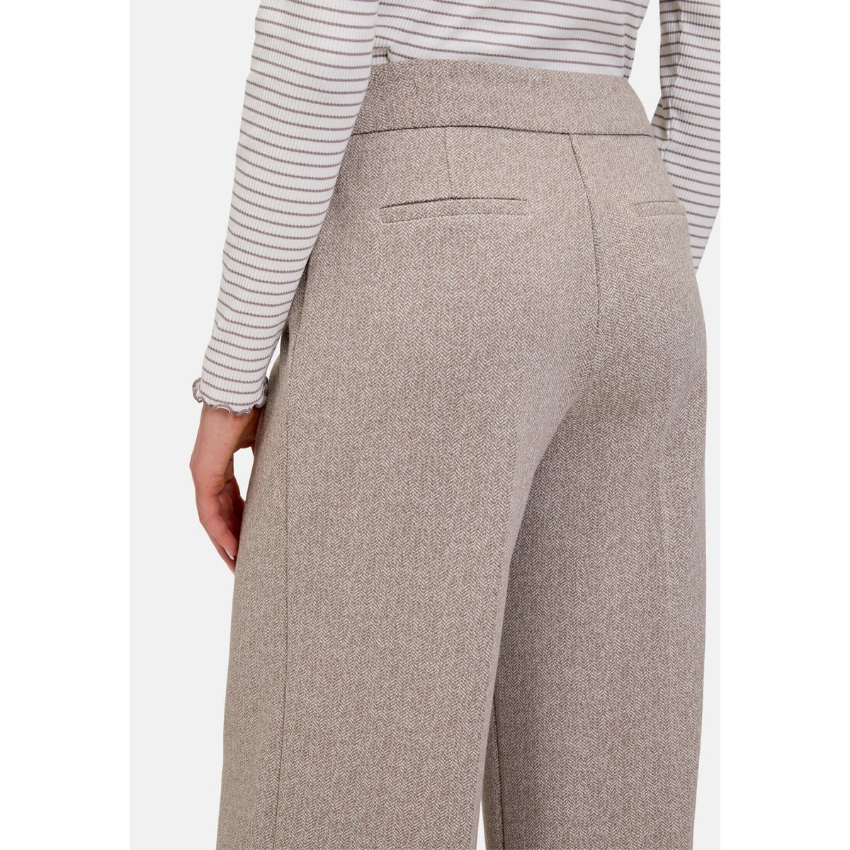 Jupe-culotte à plis repassés black/camel, CARTOON