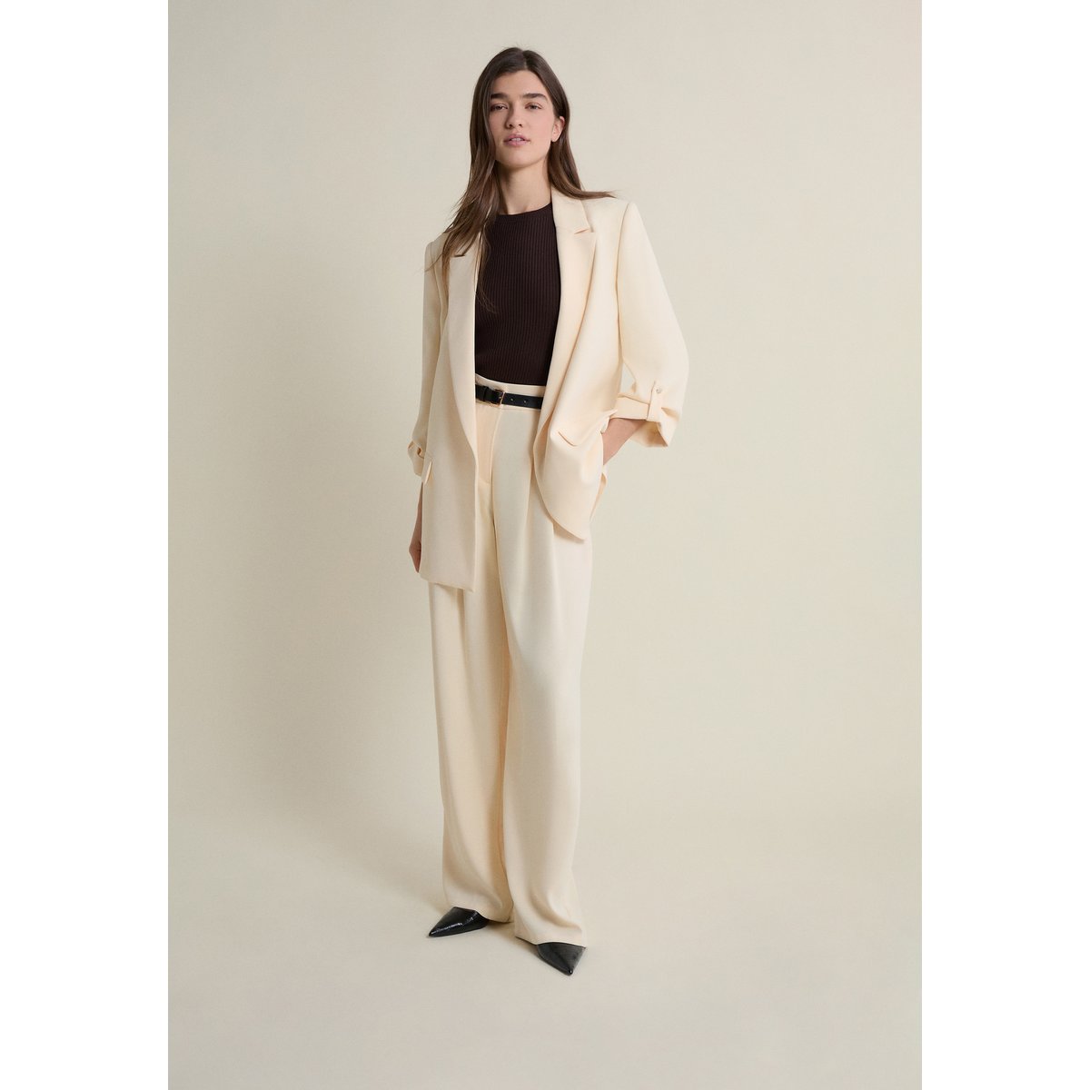 Veste blazer fluide VENUS vanille, ETAM