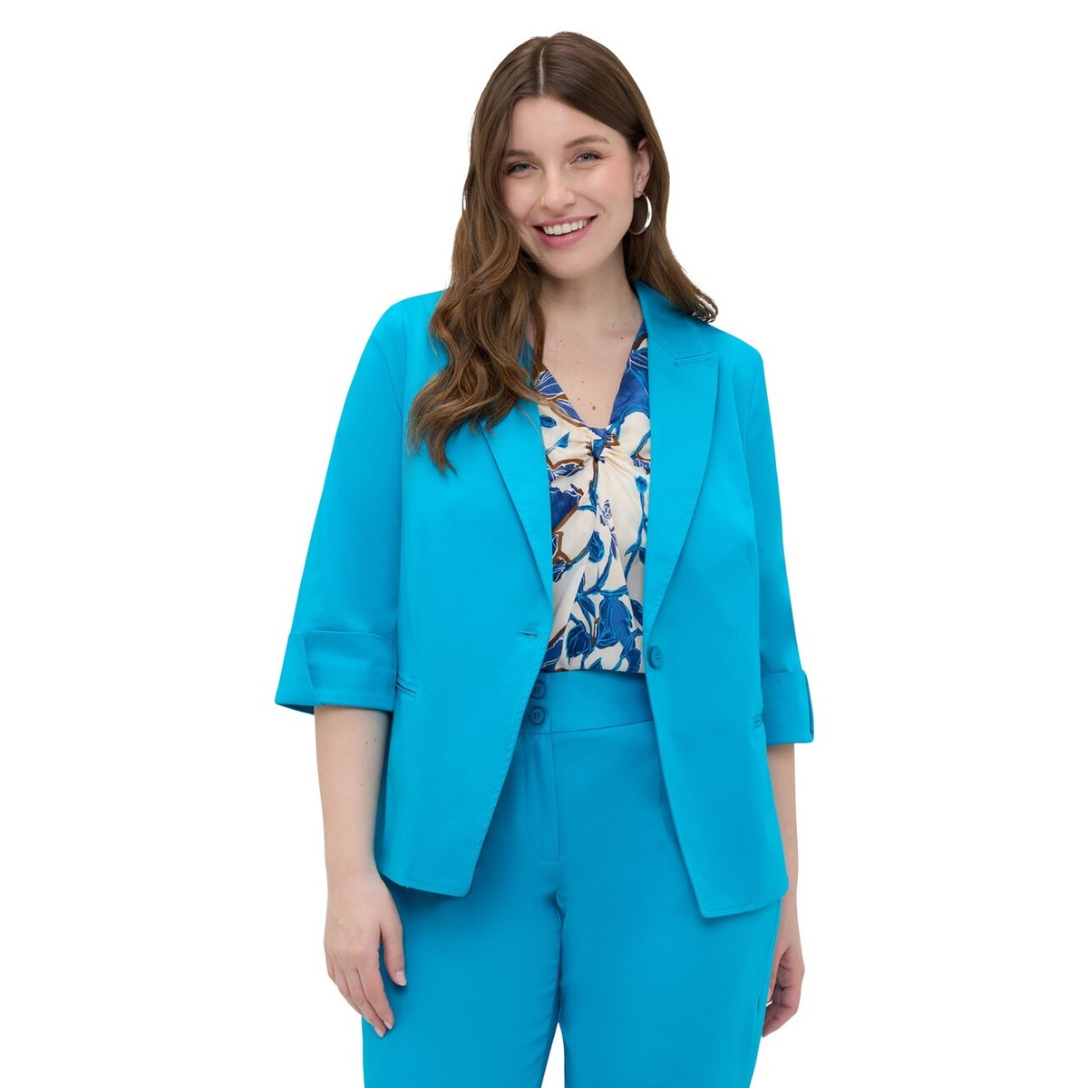 Blazer à revers light - blue, FIORELLA RUBINO