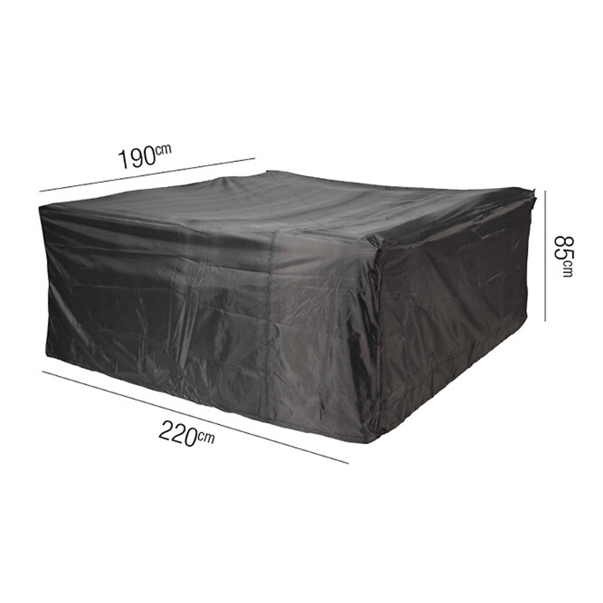 Garden Set Oblong Cover 220x190x85cm grey, AEROCOVER