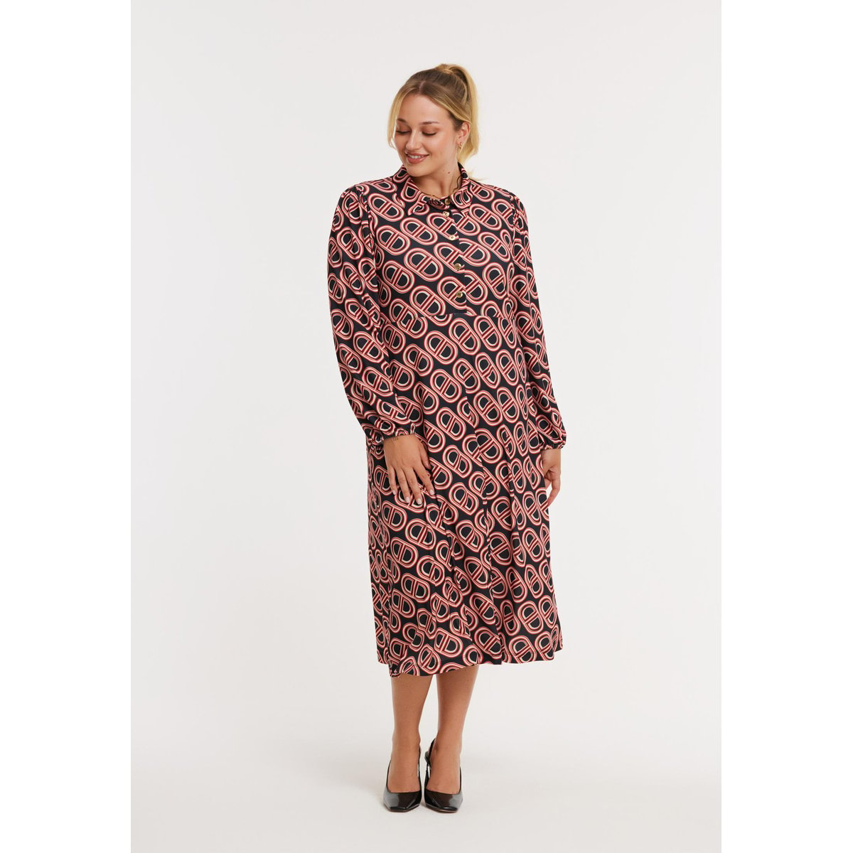 Robe<br />Jacket<br />Jacket imprimée noir, YOEK