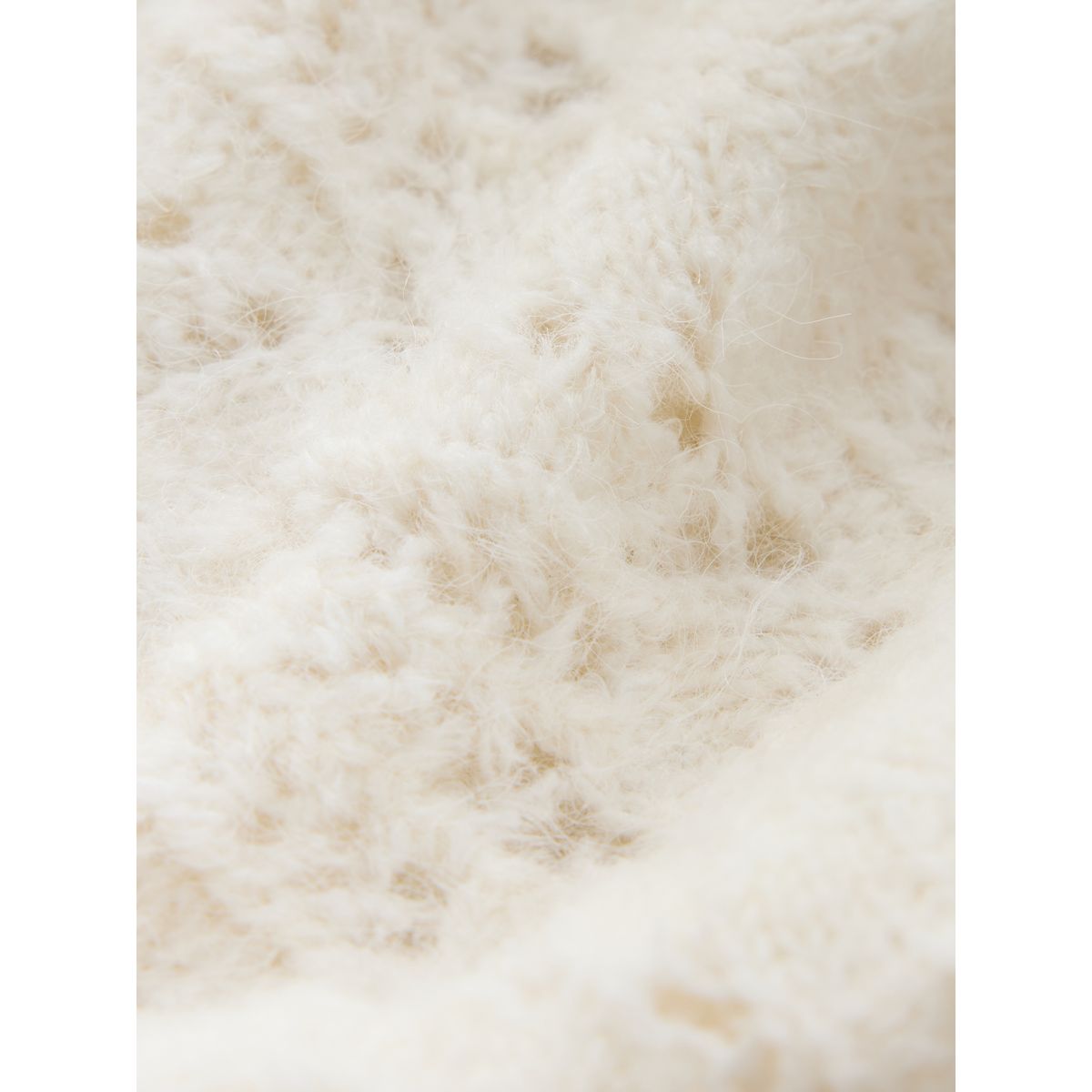 Pull en maille pointelle à col boutonné écru, NEXT