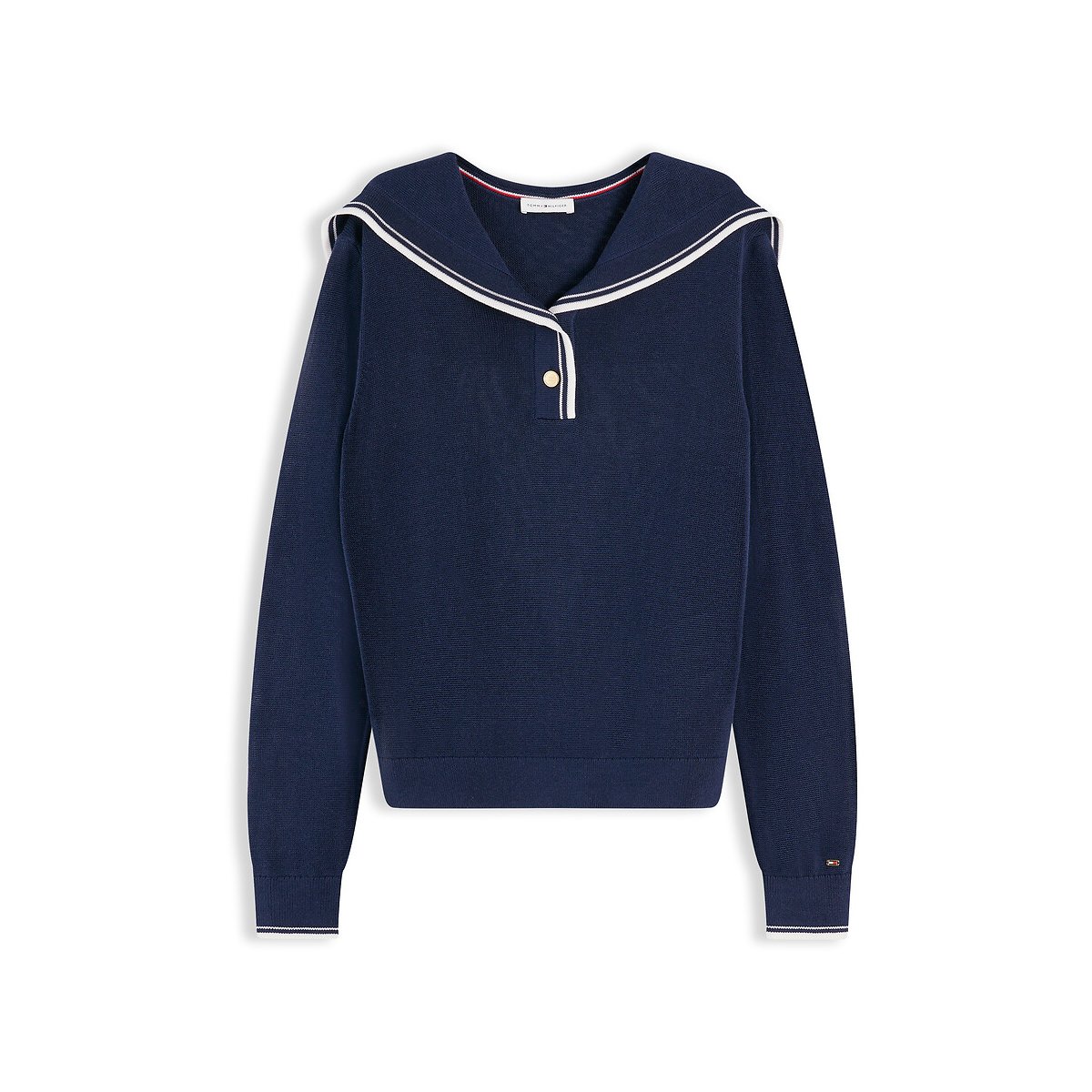 Buttoned Sailor Collar Jumper navy, TOMMY HILFIGER