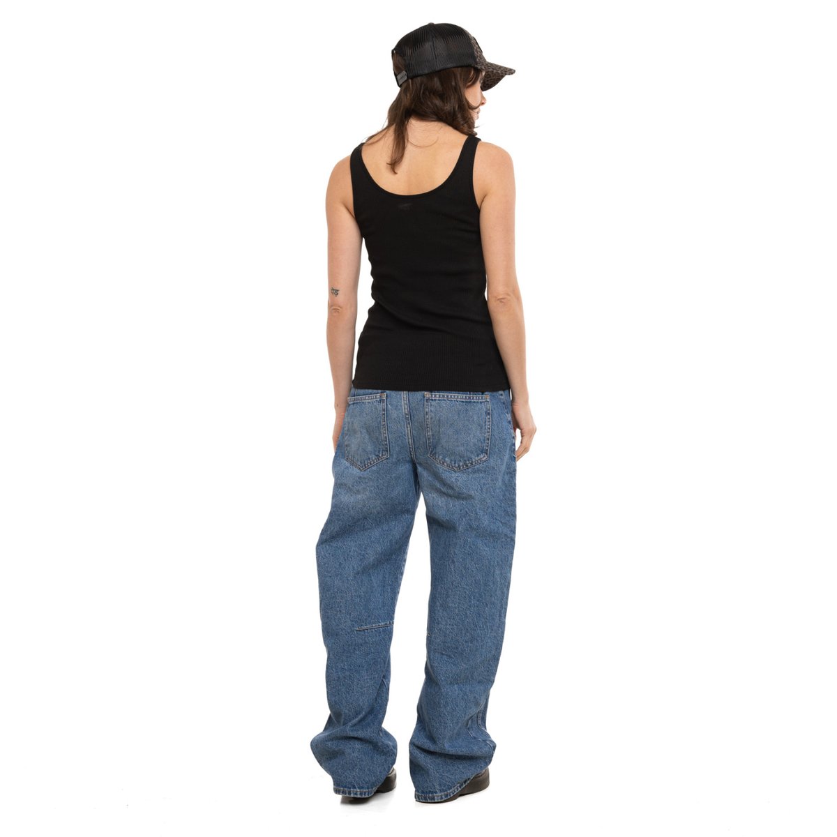 Débardeur coton LOST noir/blanc, VON DUTCH