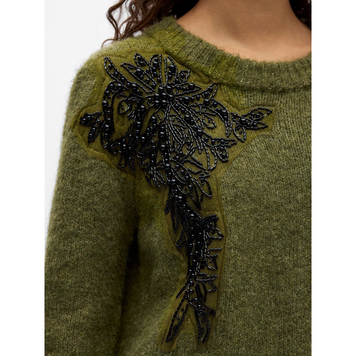 Pull En Maille jaune - martini olive1, OBJECT