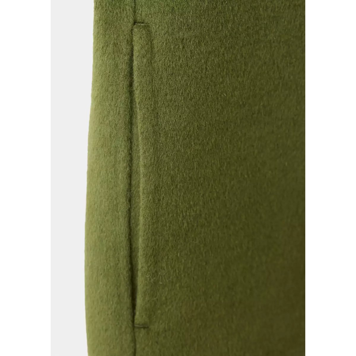 Veste laine col classique vert, MANGO