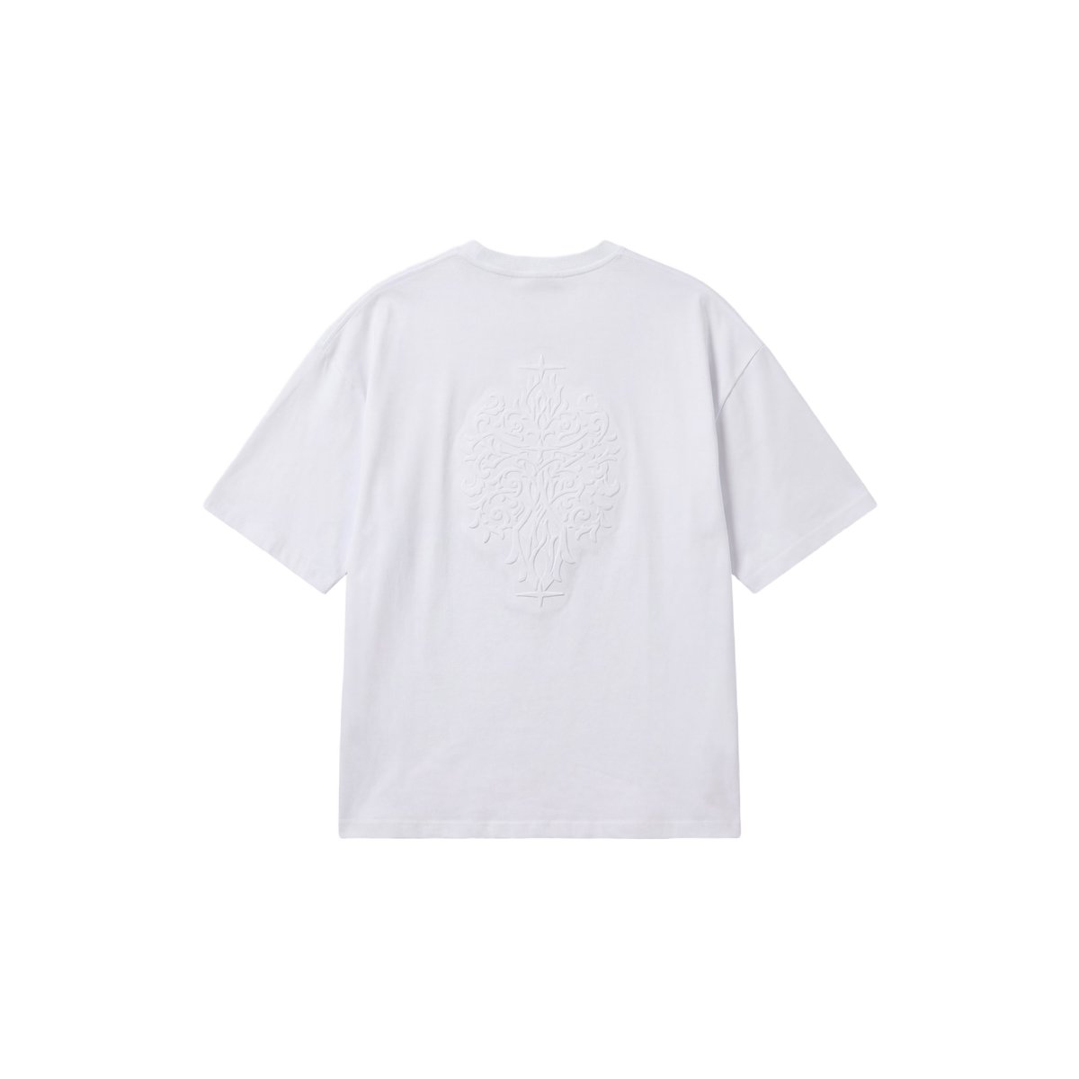 T-shirt à motif embossé blanc, PROJECT X